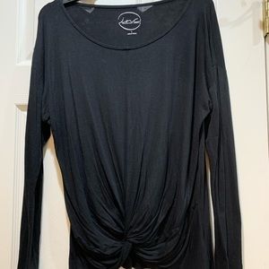 INC Black Long Sleeve Top